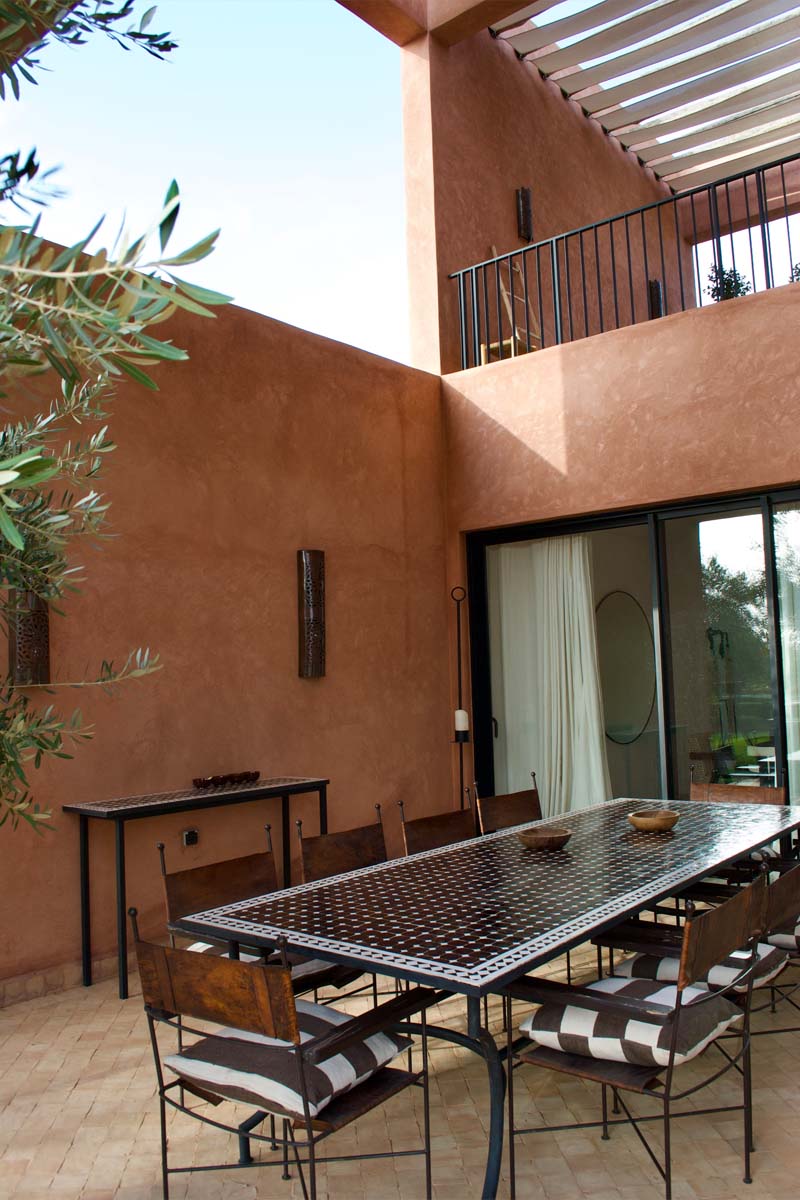 retraite yoga marrakech terrasse